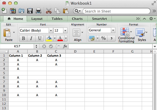 excel for mac 2008 how to filter on a column
